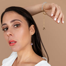 Load image into Gallery viewer, Clear Crystal Gold Bracelet