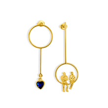 Load image into Gallery viewer, Allure Circle Long Drop Earrings