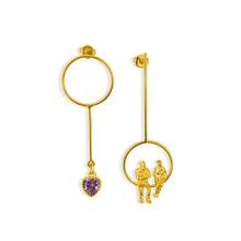 Load image into Gallery viewer, Allure Circle Long Drop Earrings