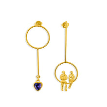 Load image into Gallery viewer, Allure Circle Long Drop Earrings