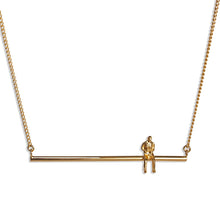 Load image into Gallery viewer, Equilibrium Long Necklace, handmade in 18k gold plated over sterling silver