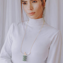 Load image into Gallery viewer, Volcanic Long Pendant Necklace, 18k Gold plated