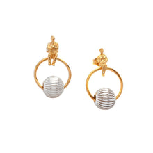 Load image into Gallery viewer, Silver Sphere Stud Earrings