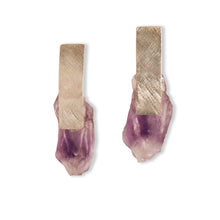 Load image into Gallery viewer, Amethyst Stud Earrings