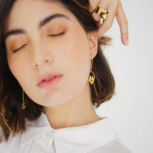 Load image into Gallery viewer, Allure Circle Long Drop Earrings
