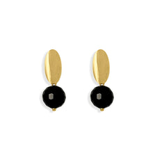 Load image into Gallery viewer, Black Crystal Stud Earrings
