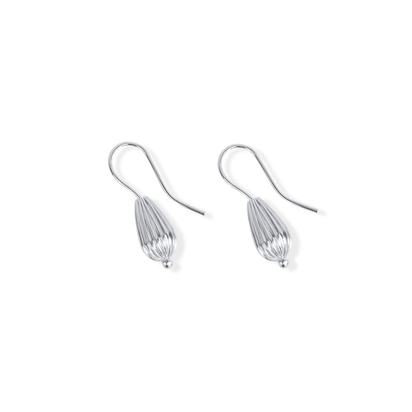 Seed Wire Earrings: Handcrafted earrings with a seed-inspired design, made from sterling silver.