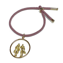 Cargar imagen en el visor de la galería, Cord Bracelet with Travelers Pendant Charm
