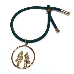 Cord Bracelet with Travelers Pendant Charm