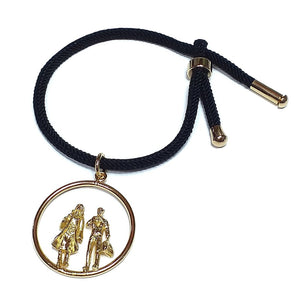Cord Bracelet with Travelers Pendant Charm