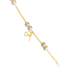 Load image into Gallery viewer, Pearl Bracelet. Handmade jewelry. 18k gold plated.

