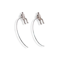 Cargar imagen en el visor de la galería, Equilibrium Silver Wire Earrings
