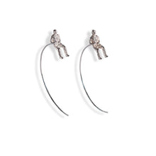 Load image into Gallery viewer, Equilibrium Silver Wire Earrings
