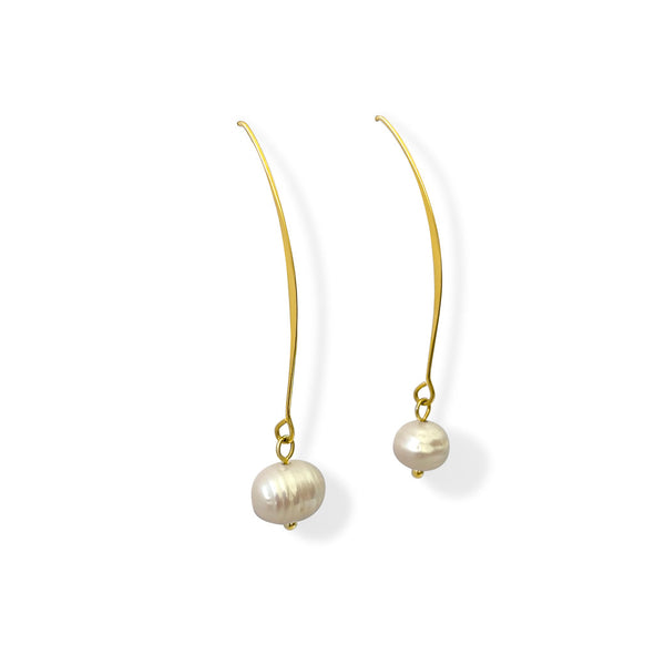 Pearl Wire Earrings