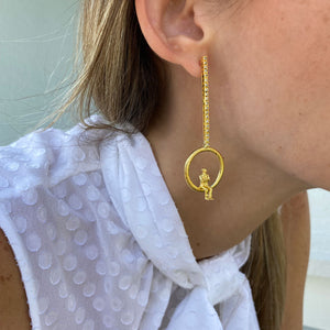 Zirconia Drop Earrings