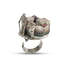 Load image into Gallery viewer, Amethyst Couple Ring
