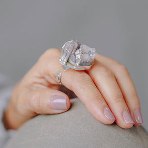 Amethyst Couple Ring